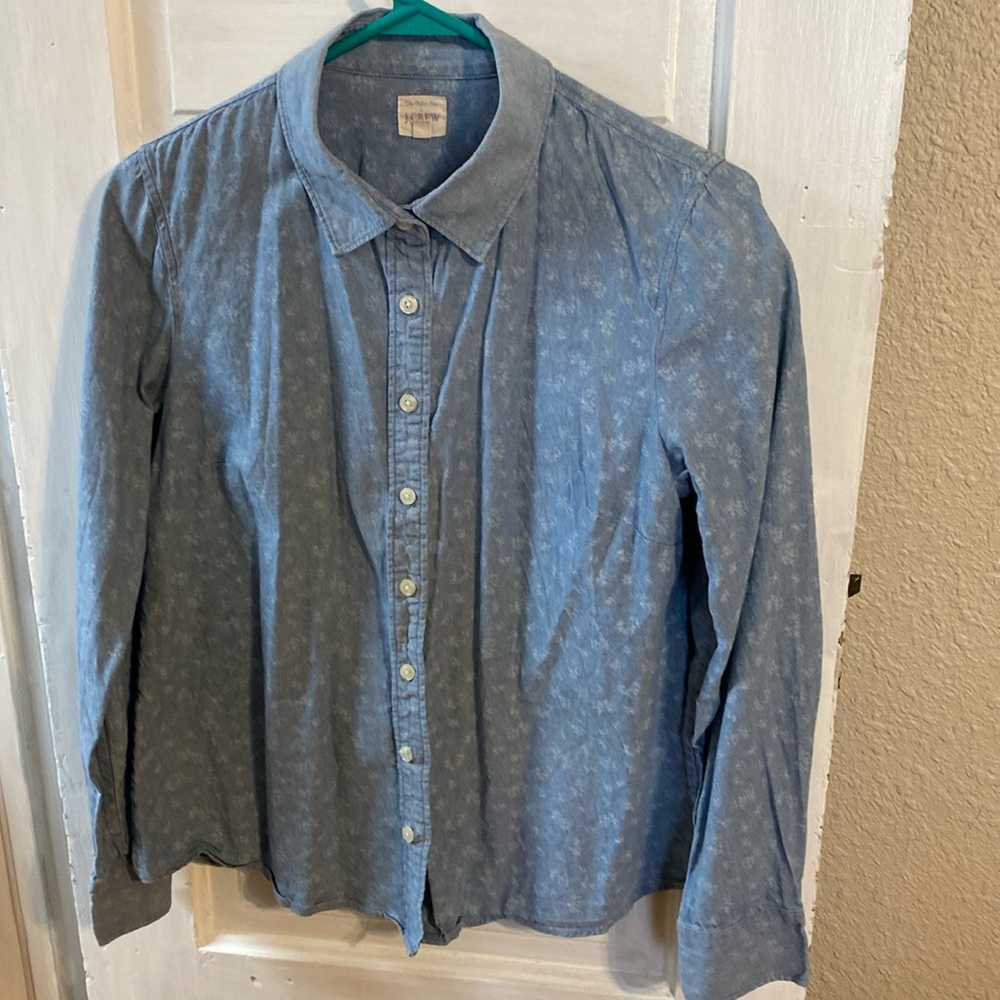 JCrew denim blouse
